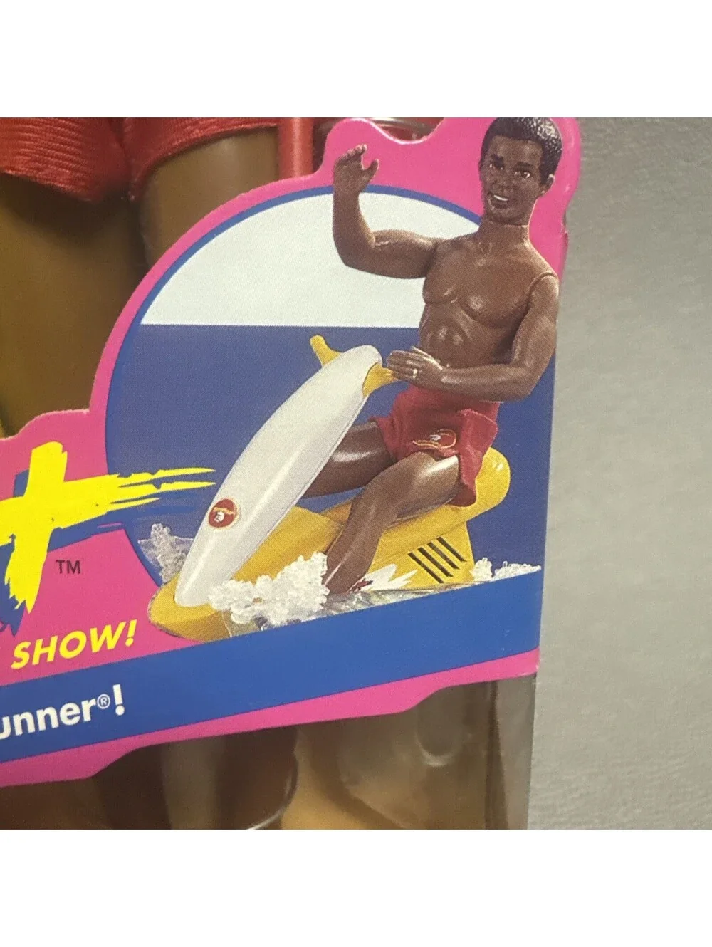 1994 African American Baywatch Lifeguard Ken Doll With Waverunner 13259 NIB
